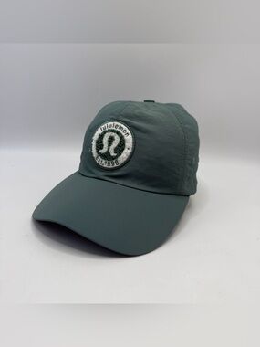 🚫SOLD - NO AVAILABLE Lululemon Adjustable Hat Green Nylon Logo Patch OS Unisex